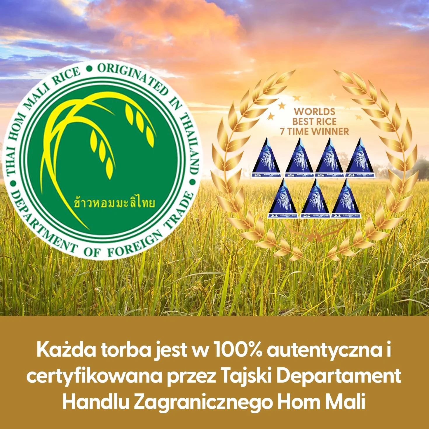 Yum Asia Thai Hom Mali Jaśminowy Biały Ryż 5kg