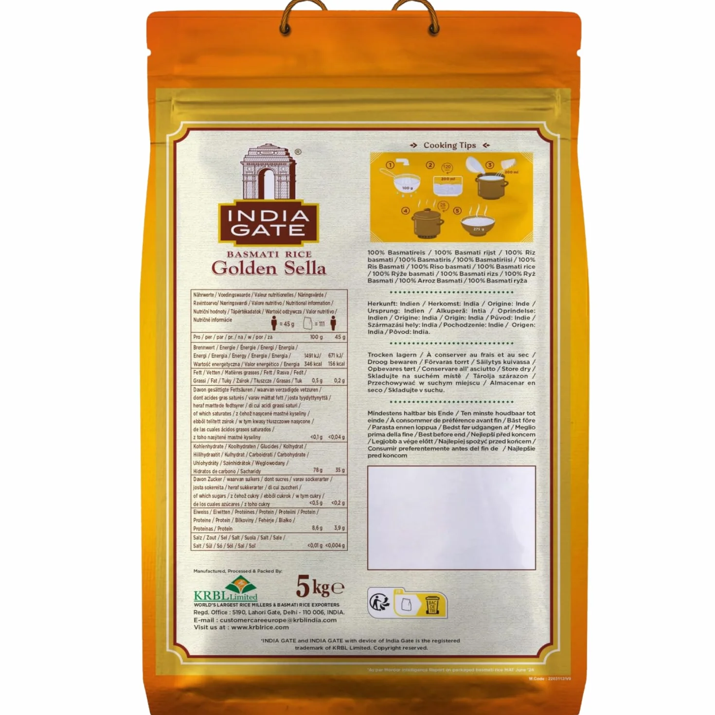 Ryż basmati Chef Special India Gate 5kg