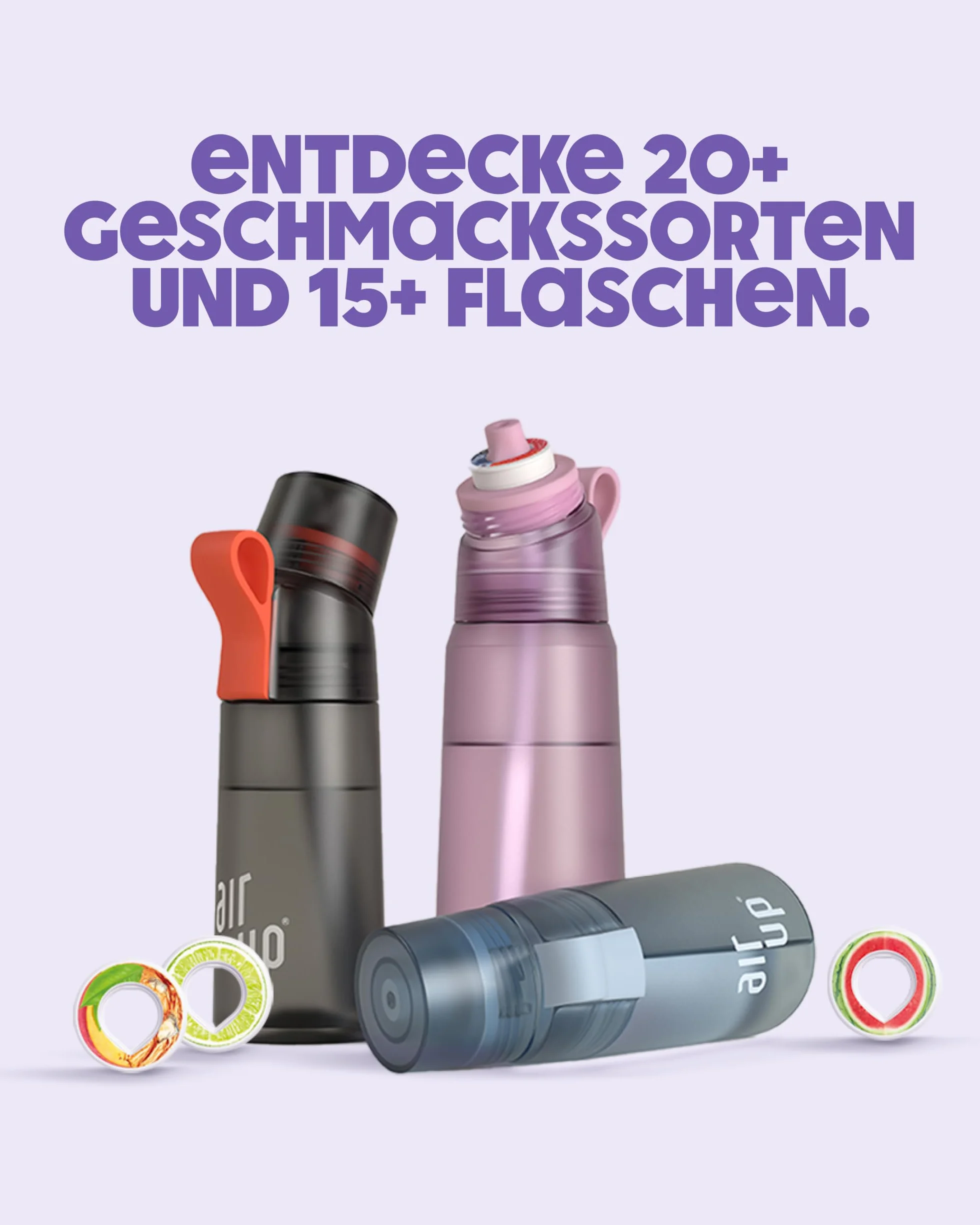 air up® Pods 5 smaków zestaw próbny Flavor 5 | Pods zapachowe na 25 litrów wody bez cukru: Kola, arbuz, Orangeade, jabłko, ananas