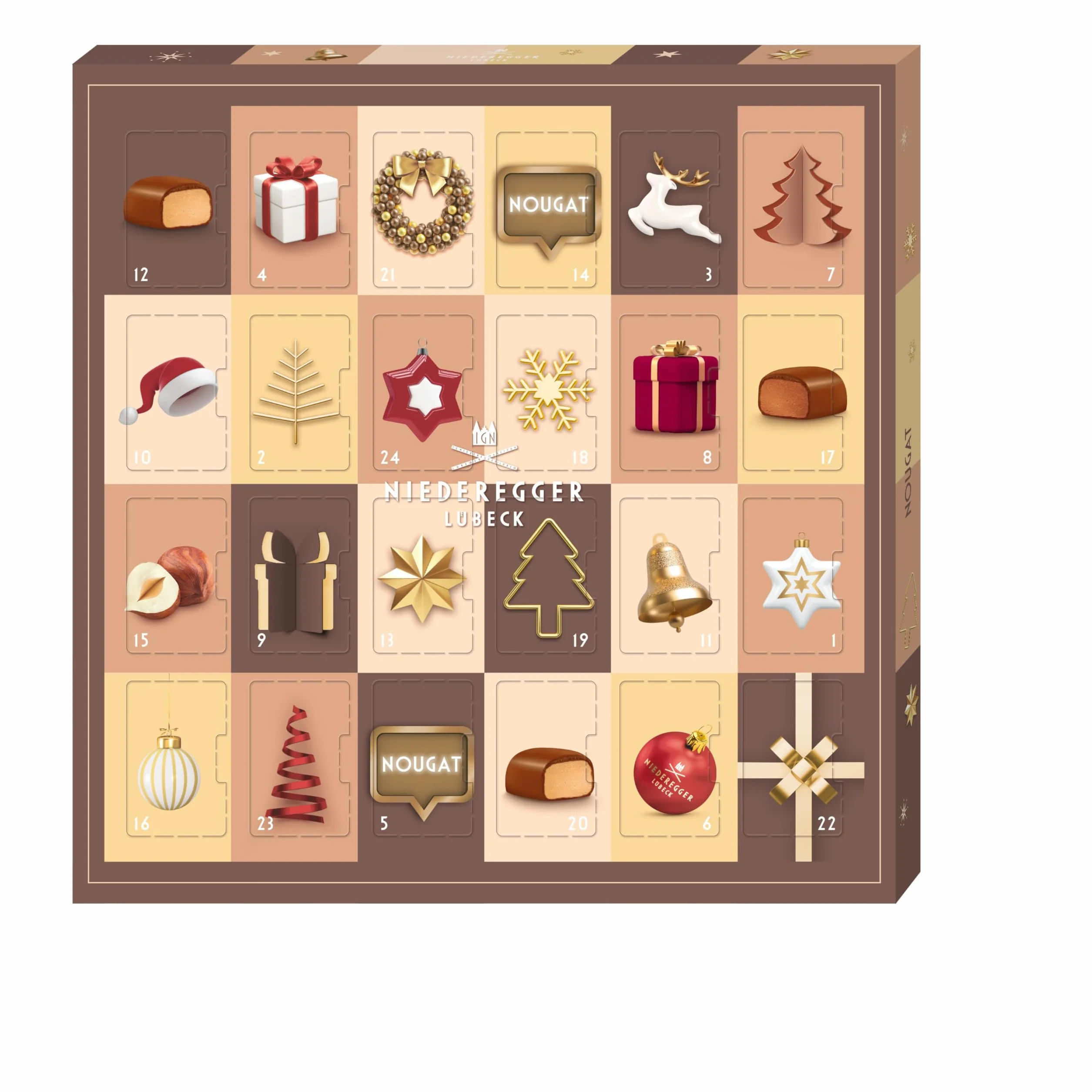 Niederegger Kalendarz adwentowy Mini Nougat 180 g