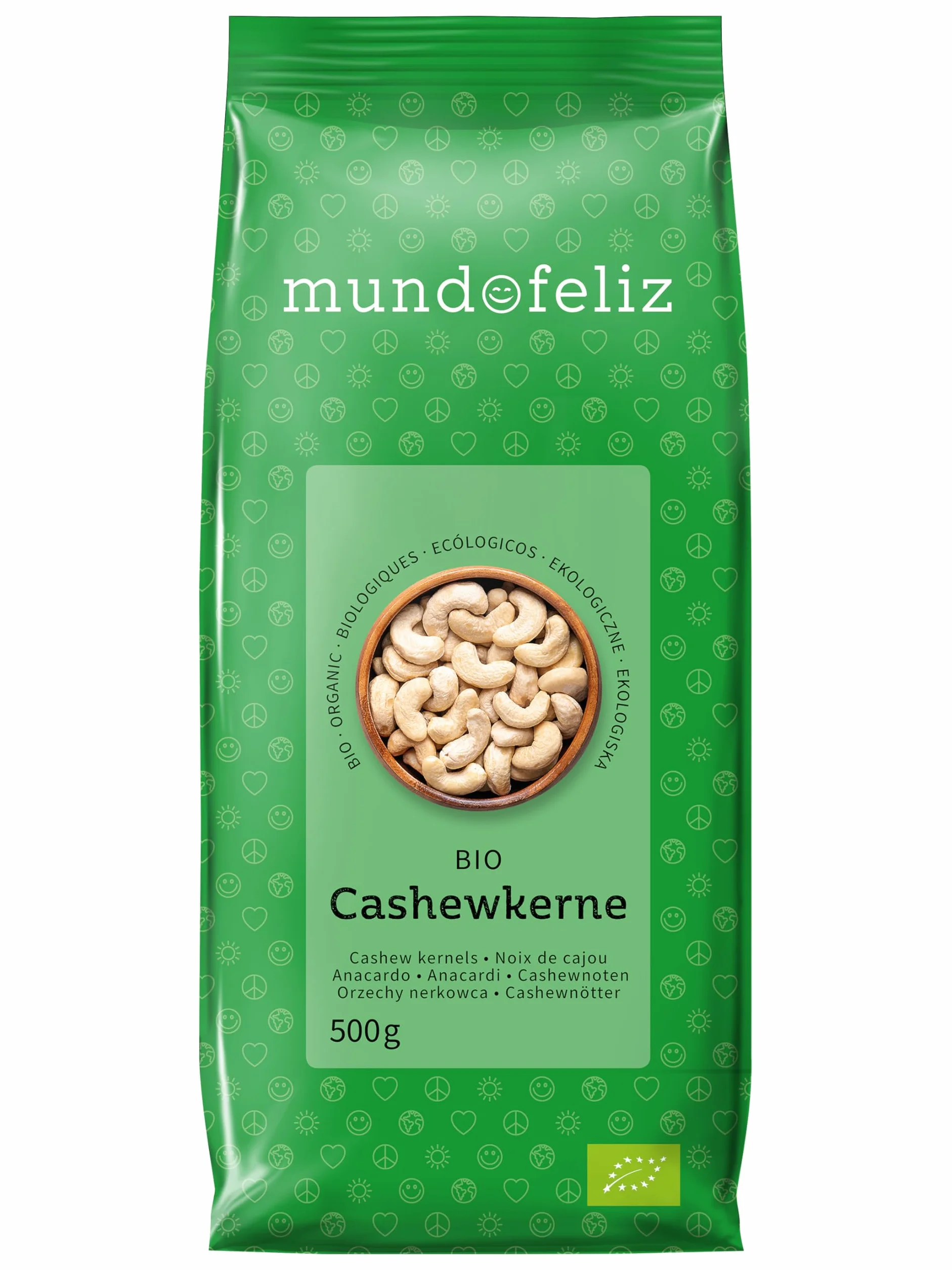 Mundo Feliz Organiczne Całe Orzechy Nerkowca 2 x 500 g