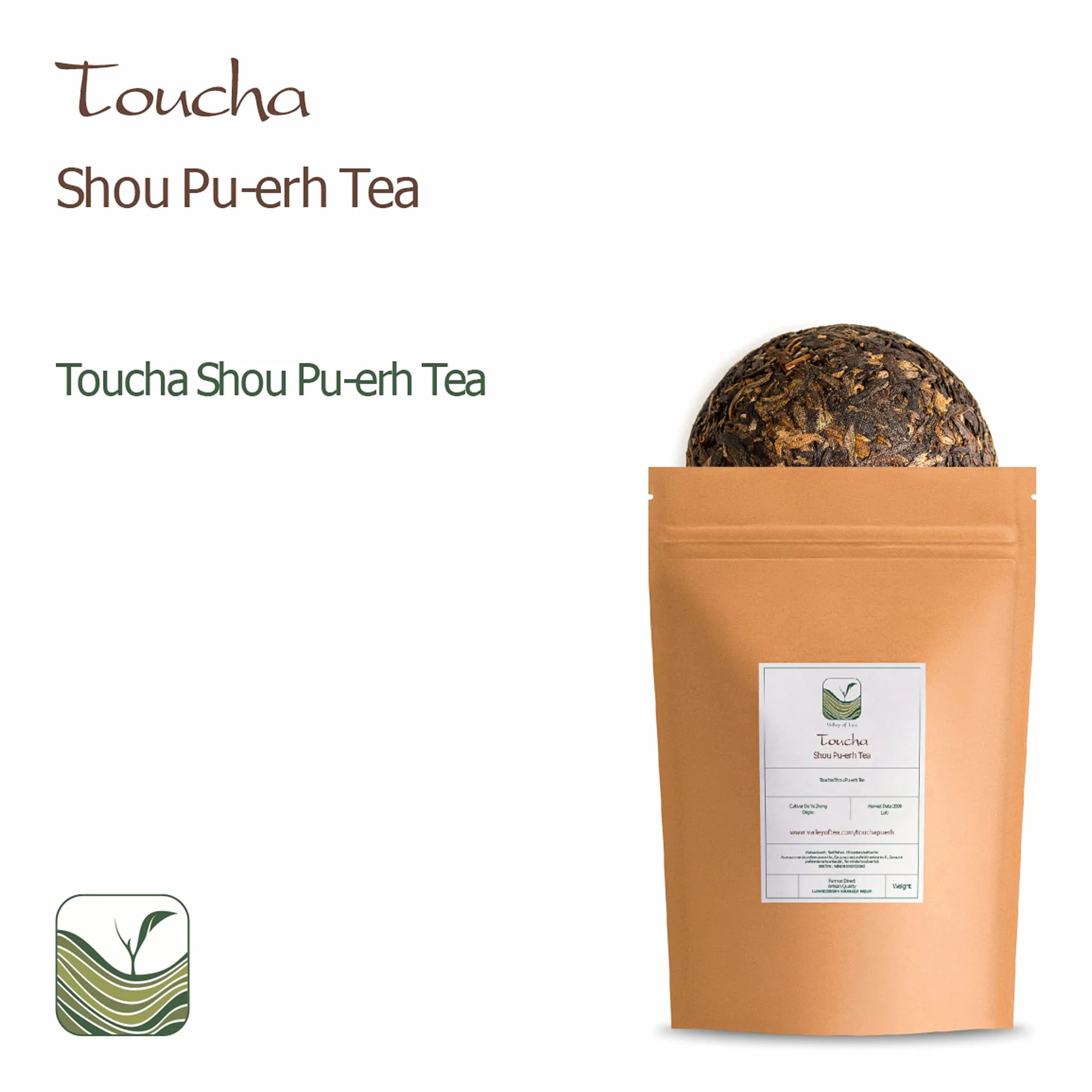 Toucha Pu-erh Tea Yunnan China - Tou Cha Bird Nest Pressed Chinese Puer Tea 100g