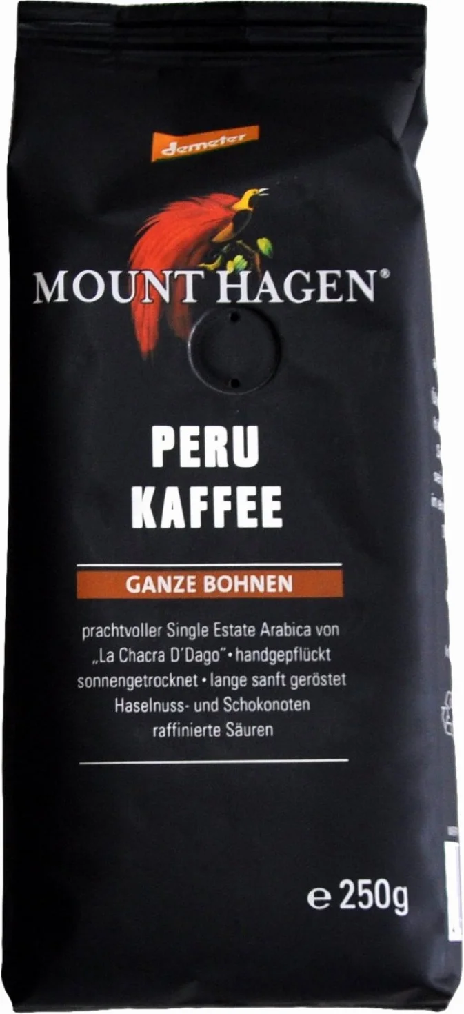 Mounthagen kawa palona Peru całe ziarna (1 x 250 g)