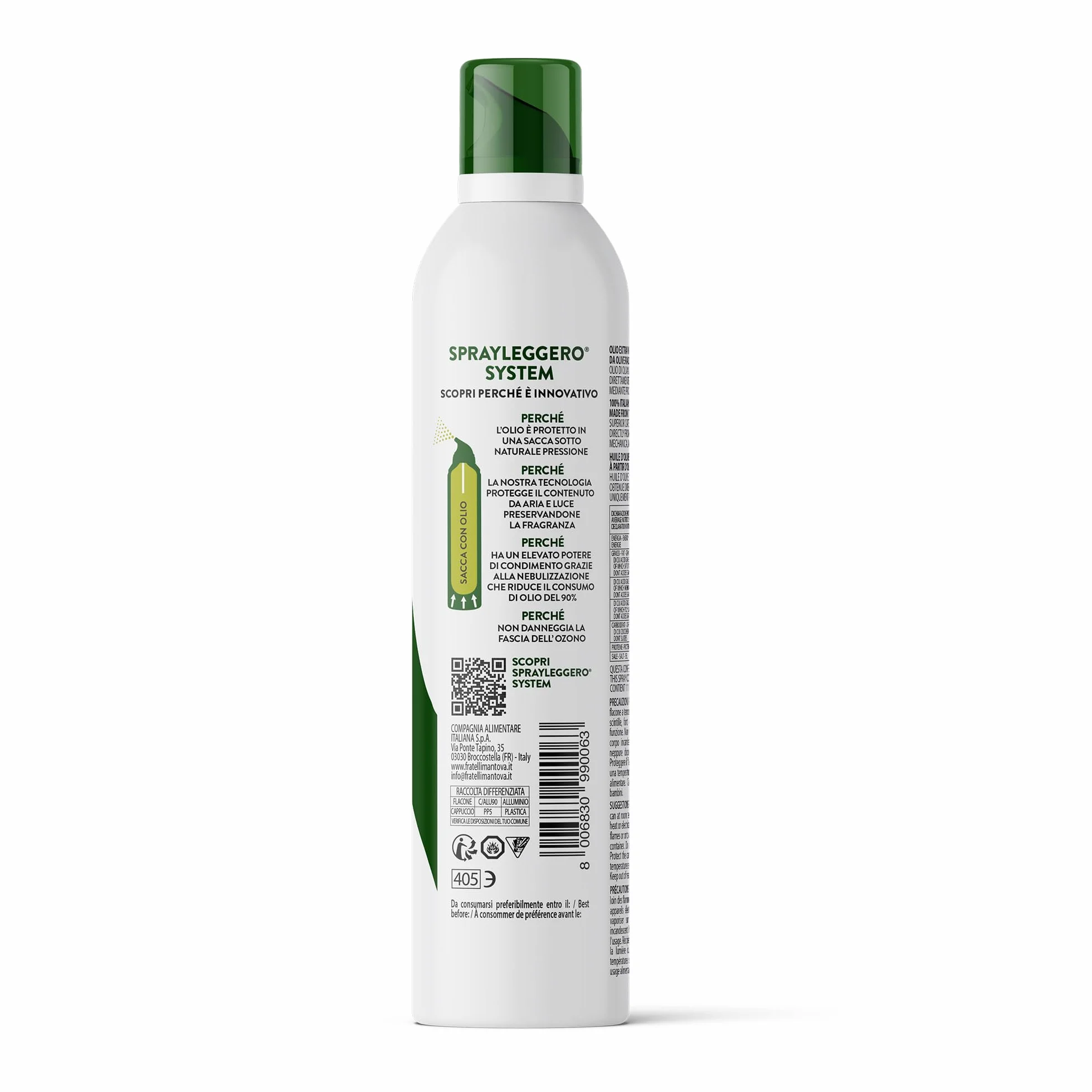 Fratelli Mantova Oliwa w sprayu Extra Vergina di Oliva 200ml